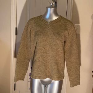 American eagle yellow wool sweater